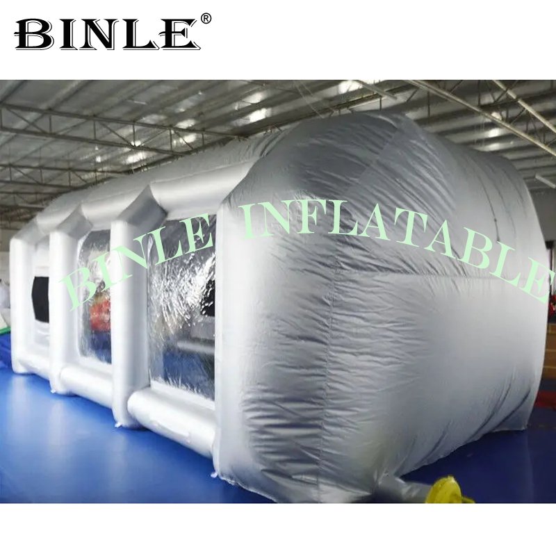 Portable Giant Inflatable Automobile Spray Paint Booth Car Detailing Workstation Wash Garage For Outdoor Use - 2
