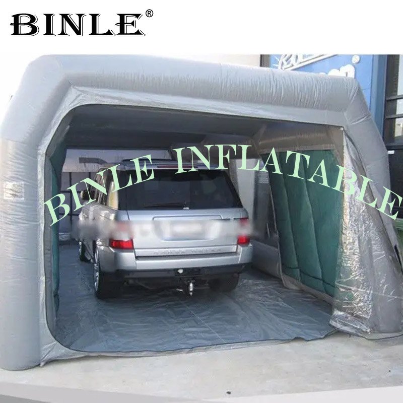 Portable Giant Inflatable Automobile Spray Paint Booth Car Detailing Workstation Wash Garage For Outdoor Use - 3