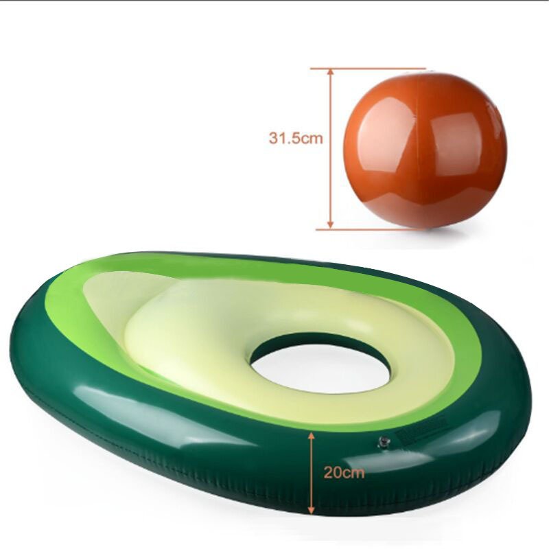 Avocado Inflatable Pool Float Swimming Ring Mattress Toy For Adults And Kids Boia Piscina - 2