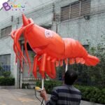 Bargain Price 1 5m Length Inflatable Lighting Led Lobster Cartoon Aerated Custom Made Walking Parade Toy For Advert Decoration - 4