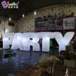 Bargain Price 8x2mh Inflatable Lighting Logo Alphabet Air Blow Custom Made Led Words Decoration For Advertising Party Light - 2