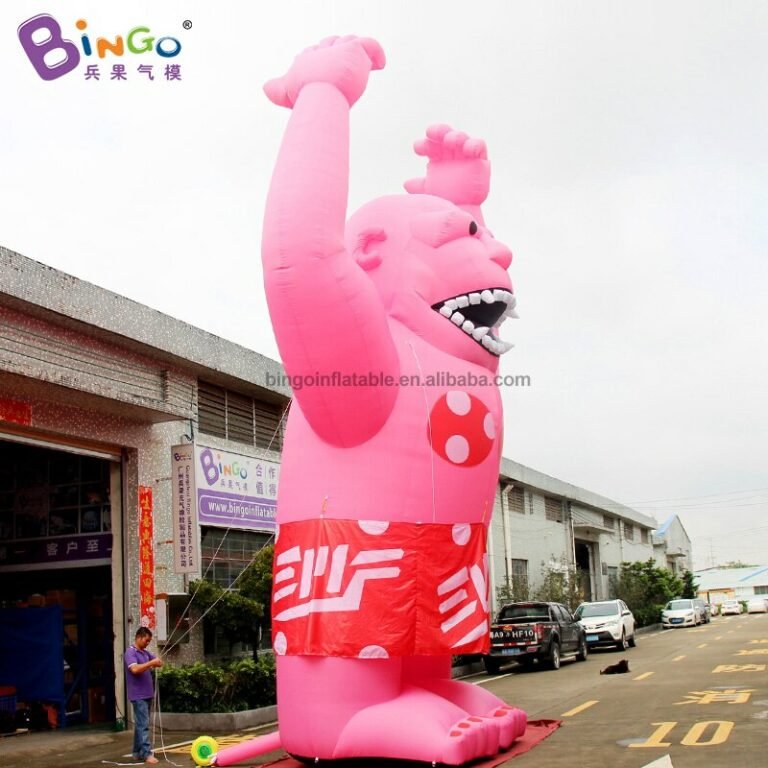 Giant 8m Pink Inflatable Orangutan Toy For Outdoor Entertainment ...