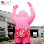 Bingo 8m Giant Inflatable Orangutan For Outdoor Entertainment Decoration Blow Up Pink Ape Display Toys - 5