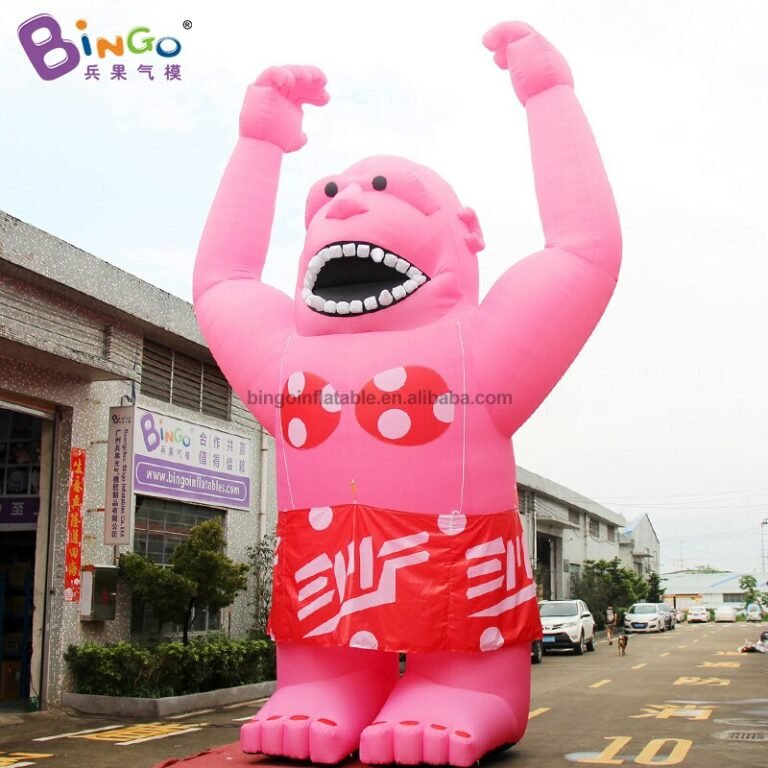 Giant 8m Pink Inflatable Orangutan Toy For Outdoor Entertainment ...