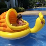 Baby Kids Inflatable Swimming Pool Round Summer Swim Float Water Fun Toys Sun Shade Bath Sport For 3-6y - 2