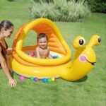 Baby Kids Inflatable Swimming Pool Round Summer Swim Float Water Fun Toys Sun Shade Bath Sport For 3-6y - 3