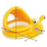 Baby Kids Inflatable Swimming Pool Round Summer Swim Float Water Fun Toys Sun Shade Bath Sport For 3-6y - 4