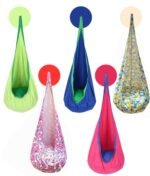 Baby Swing Sleeping Bag Children Pod Hammock Kids Indoor Outdoor Hanging Chair Adult Cotton With Inflatable Cushion