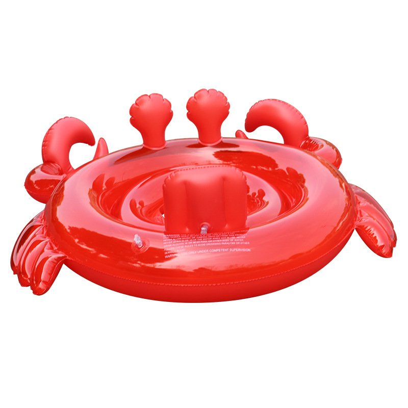 Red Crab Design Inflatable Baby Float Swimming Ring Kids Pool Water Seat Children Swim Aid - 5