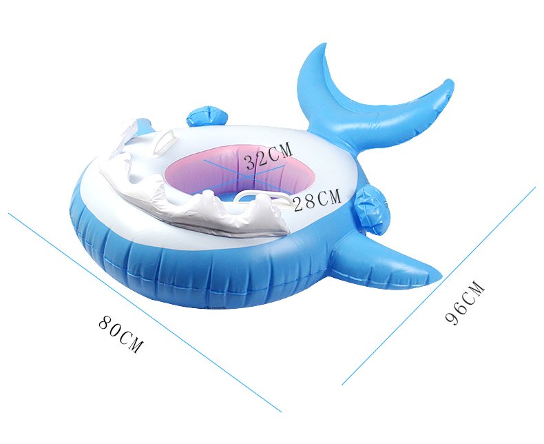 Baby Unicorn Pool Float Inflatable Pegasus Horse Swimming Seat Rainbow Design Childrens Water Toy Floating Island - 7