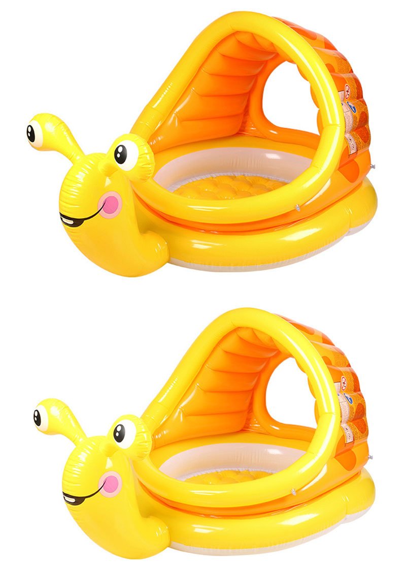 Summer Baby Kids Inflatable Swimming Pool With Sun Shade Water Float Toys For 36 Years Outdoor Fun Bath Sport - 5