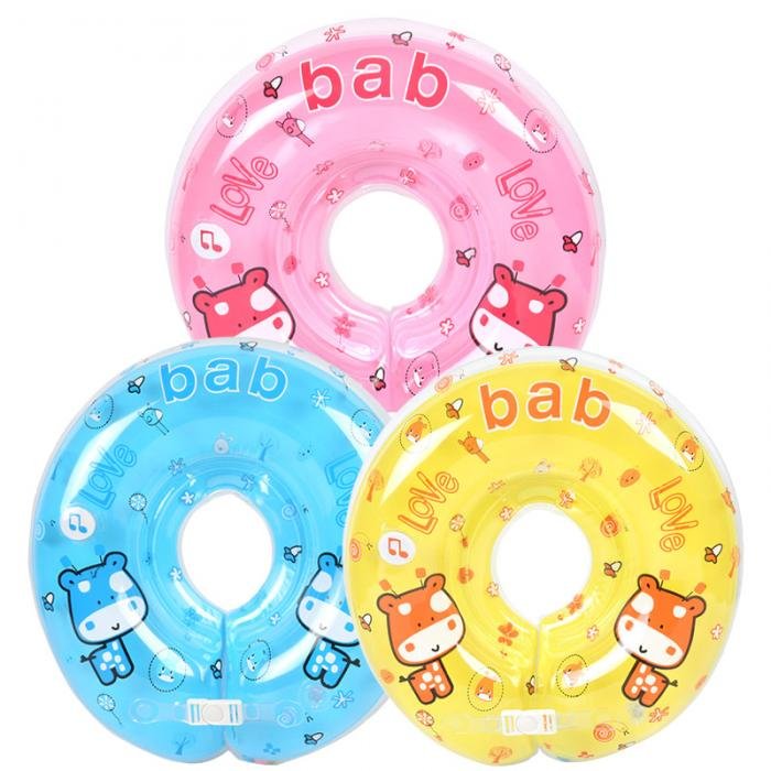 Adjustable Baby Swimming Neck Float Ring Safe Inflatable Bathing Circle Ideal For Infant Training T8 - 2
