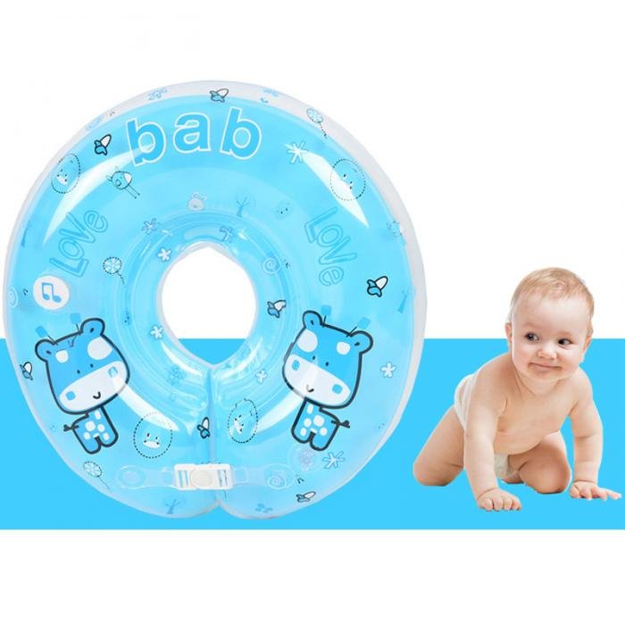 Adjustable Baby Swimming Neck Float Ring Safe Inflatable Bathing Circle Ideal For Infant Training T8 - 6