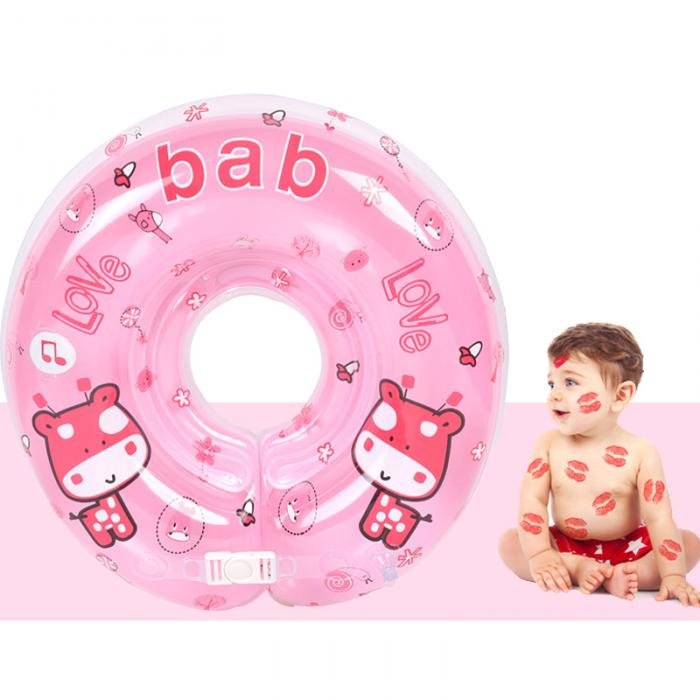 Adjustable Baby Swimming Neck Float Ring Safe Comfortable Inflatable Bathing Accessory By Ysbuy - 4