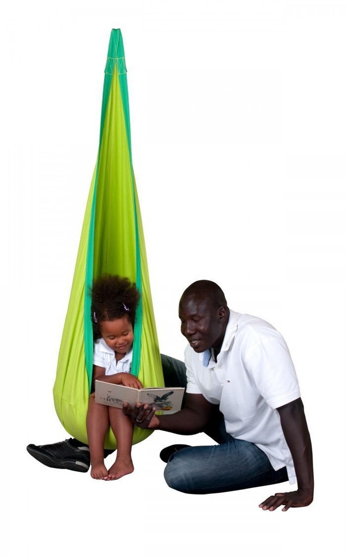 Cotton Baby To Adult Swing Hammock Childrens Indooroutdoor Hanging Pod Chair With Inflatable Cushion - 5