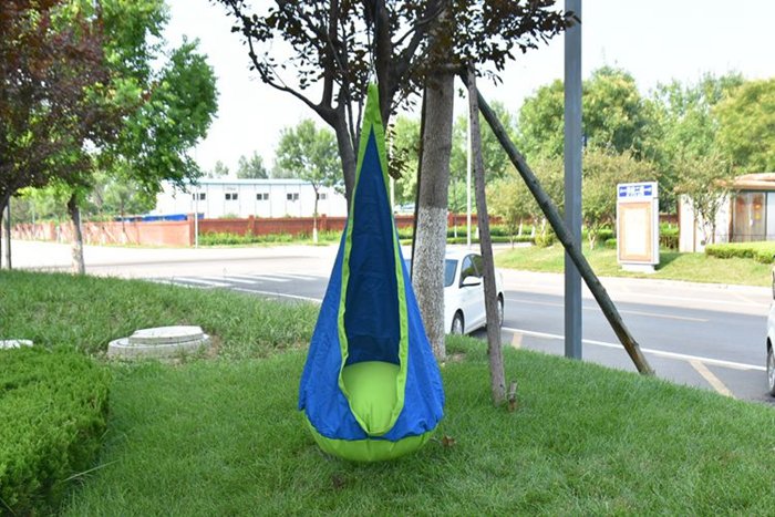 Cotton Baby To Adult Swing Hammock Childrens Indooroutdoor Hanging Pod Chair With Inflatable Cushion - 6