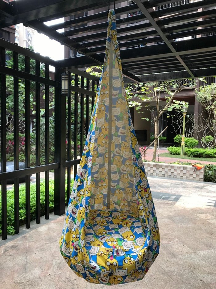 Cotton Baby To Adult Swing Hammock Childrens Indooroutdoor Hanging Pod Chair With Inflatable Cushion - 11