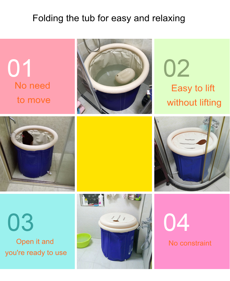 Portable Inflatable Bath Tub For Adults Home Spa Bucket Thickened Plastic Foldable And Durable Bathroom Accessory - 5 Portable Inflatable Bath Tub For Adults Home Spa Bucket Thickened Plastic Foldable And Durable Bathroom Accessory - 5