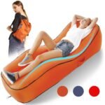Outdoor Sleeping Bag Inflatable Sofa For Camping Mattress Beach Lazy Bed Air Hammock Camp Fishing Chair