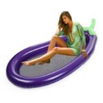 Big Size Giant Eggplant Inflatable Floating Bed Ride-ons Pool Rafts Adults Children Summer Water Fun Toys - 5