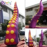 Bingo 3m High Giant Inflatable Octopus Tentacle Model Inflated Ocean Theme For Exterior Wall Decoration - 2