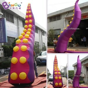 Bingo 3m High Giant Inflatable Octopus Tentacle Model Inflated Ocean Theme For Exterior Wall Decoration - 2