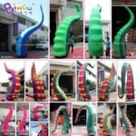 Bingo 3m High Inflatable Octopus Tentacle Balloon Inflated Ocean Theme For Hanging Exterior Decoration - 5