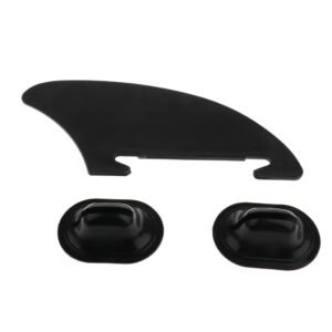 Black Pvc Kayak Skeg Tracking Fin Mounting Points For Inflatable Boat Accessories