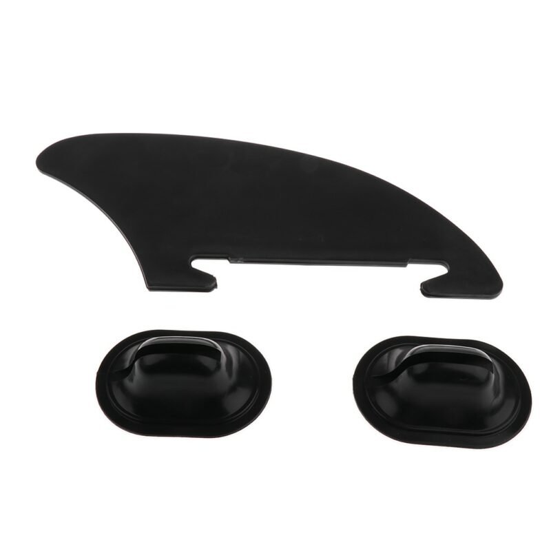 Black Pvc Kayak Skeg Tracking Fin Mounting Points For Inflatable Boat Accessories
