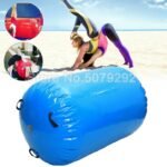 Blue Color Inflatable Air Roller For Yoga 100x85cm Barrel Gymnastics Training Track - 2