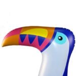 Blue Toucan Inflatable Swimming Ring For Women Float Water Party Fun Toy Beach Lounger Air Mattress Bird Shape - 5