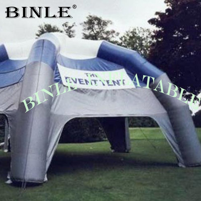 Blue 5legged Inflatable Spider Tent Marquee Removable Sticker Gazebo Shelter For Outdoor Events Parties Festivals - 3