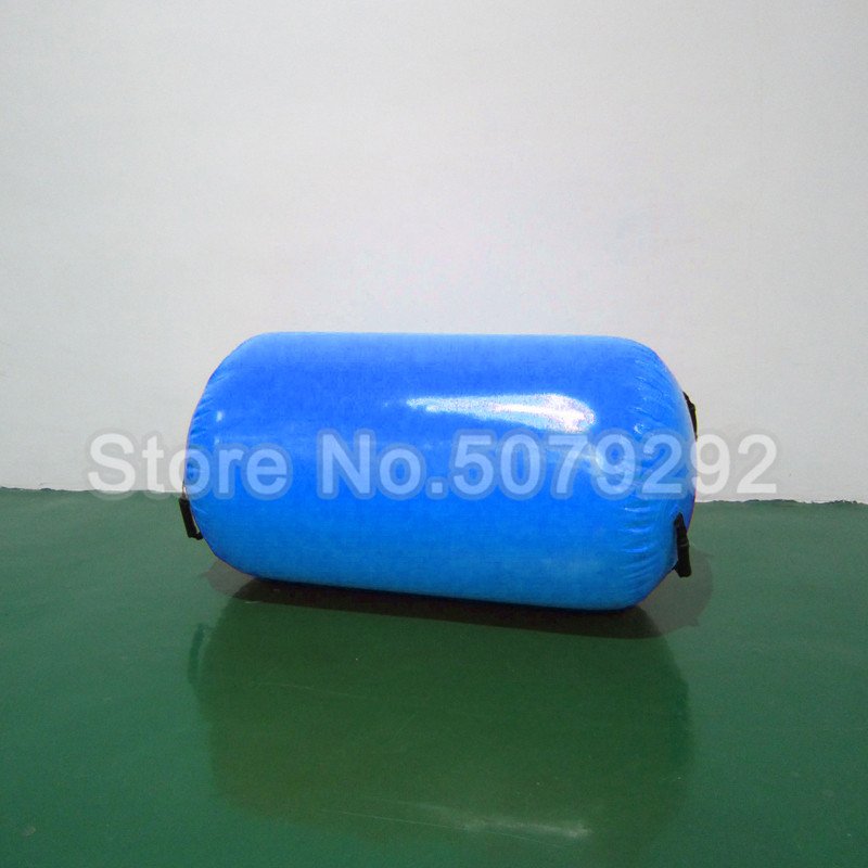 Blue Inflatable Yoga Roller 100x85cm Air Barrel For Gymnastics Training Balance Fitness Track - 14
