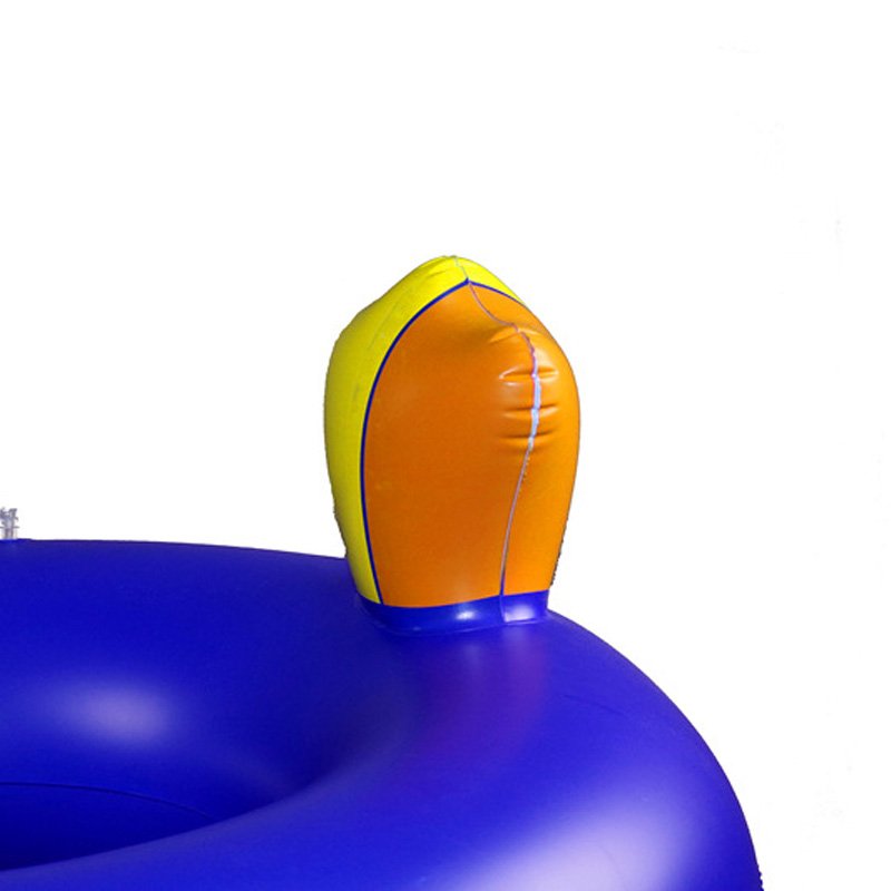 Inflatable Toucan Swimming Ring Blue Womens Beach Lounger Water Party Float Birdshaped Air Mattress Toy - 6