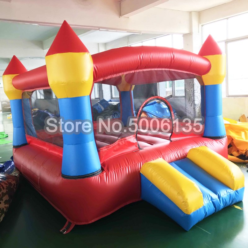 Inflatable Bounce House Castle With Slide Obstacle Course Air Blower Large Outdoor Jump Trampoline Kids Toy Bouncer - 2