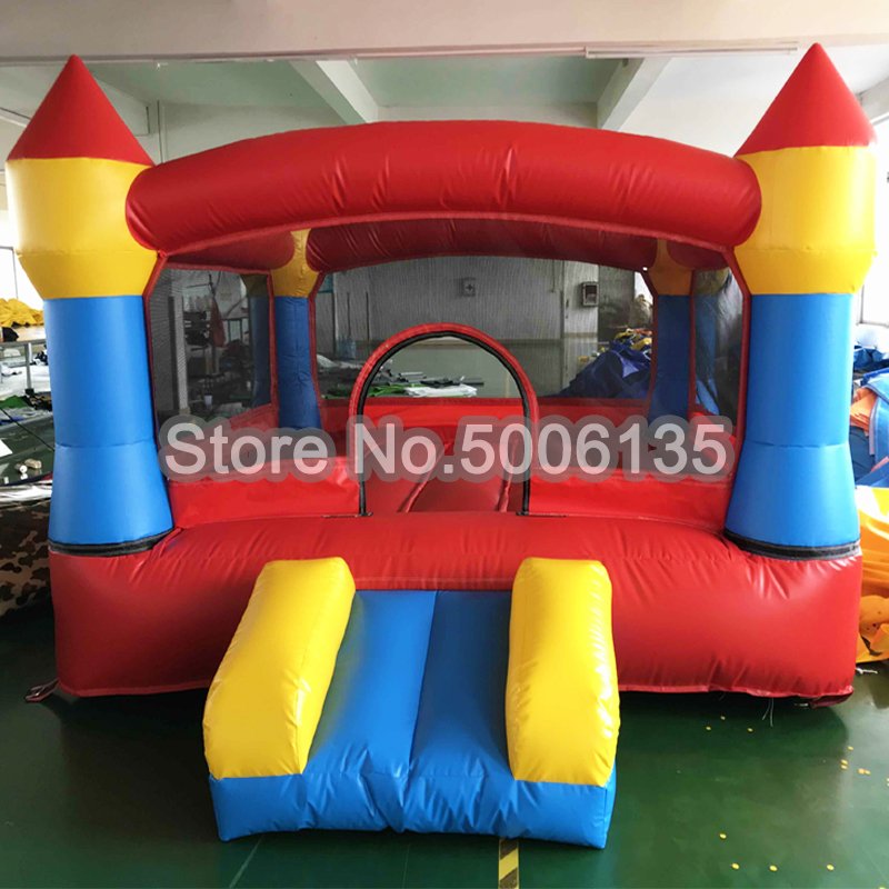 Inflatable Bounce House Castle With Slide Obstacle Course Air Blower Large Outdoor Jump Trampoline Kids Toy Bouncer - 3