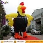 Commercial Toy 6mh Inflatable Sport Rooster Cartoon Air Blow Characteristic Advertising Logo Yellow Standing Chicken Balloon - 2