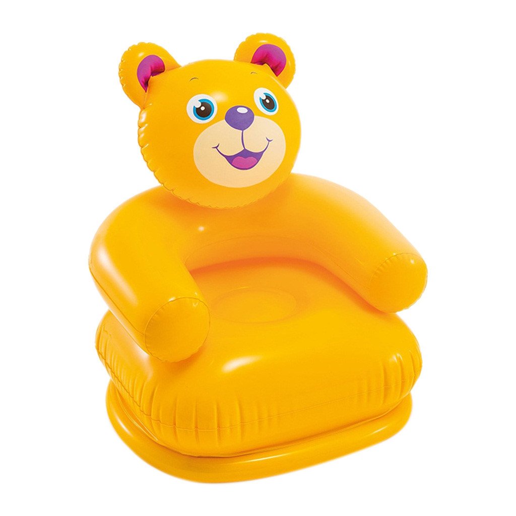 Cute Cartoon Animal Inflatable Kids Sofa Seat Portable Pvc Chair For Children 38 Years Tiger Bear Design Baby Seats - 8