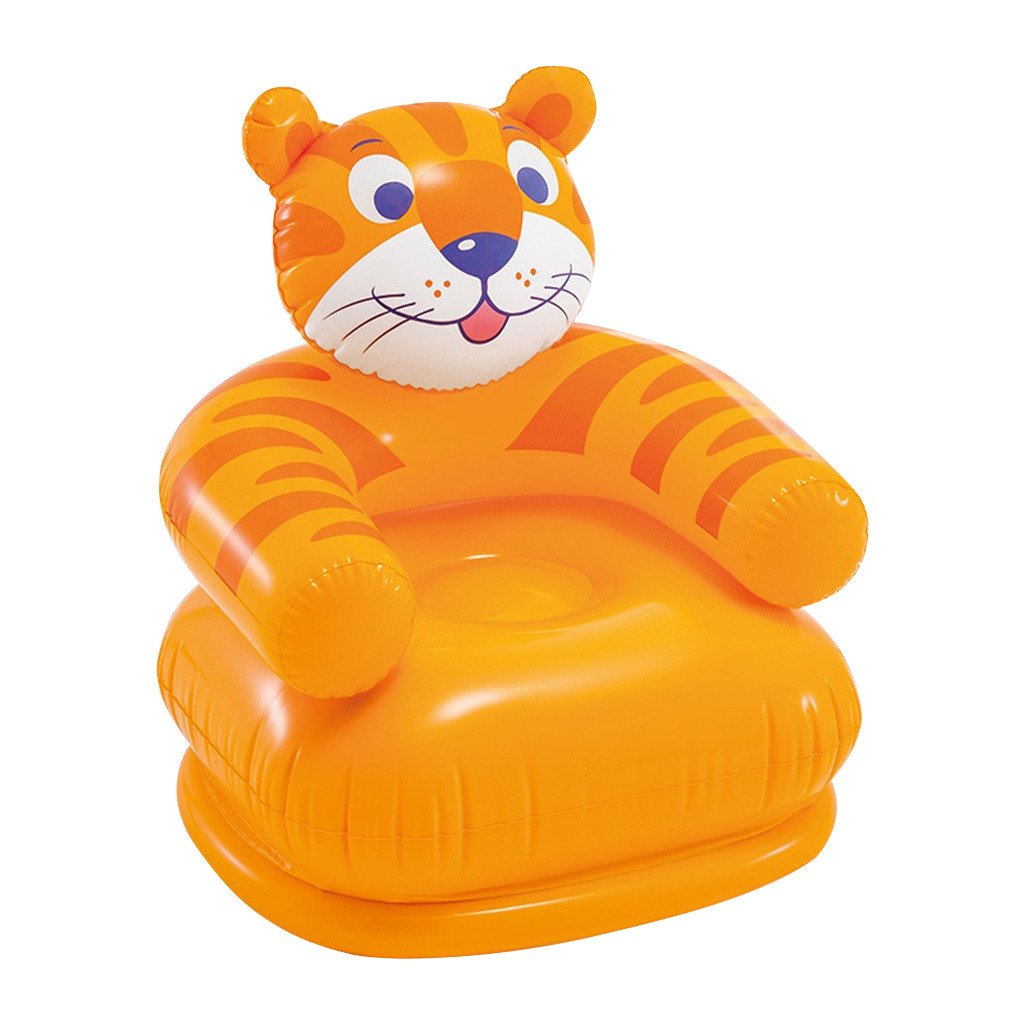 Cute Cartoon Animal Inflatable Kids Sofa Seat Portable Pvc Chair For Children 38 Years Tiger Bear Design Baby Seats - 9