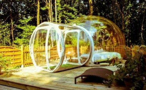 Outdoor Single Tunnel Inflatable Bubble Tent For Camping Hiking Backyard Fun Ce Certified - 4