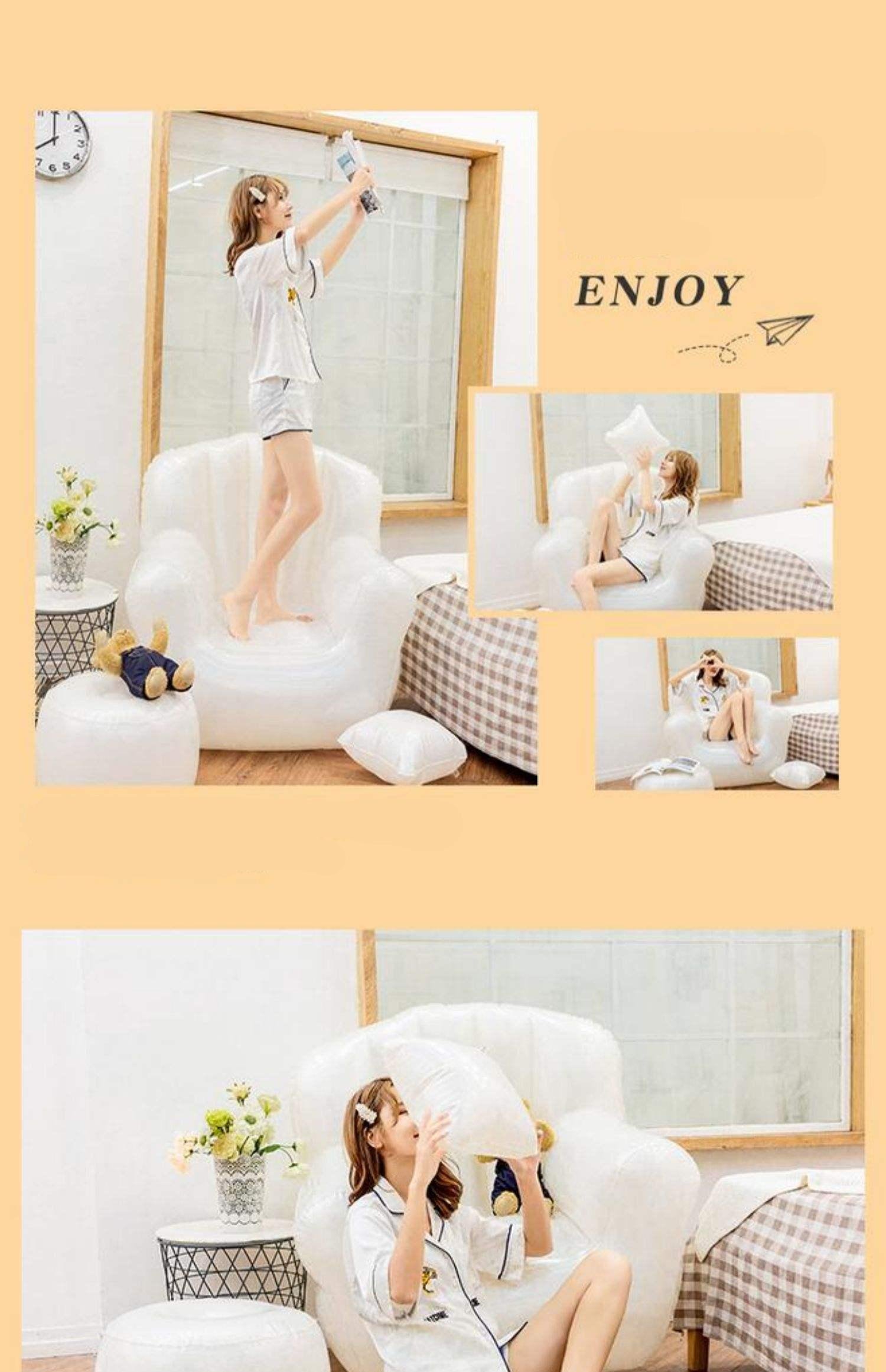 Luxurious Celebrityinspired Outdoor Inflatable Sofa Transparent Lazy Chair Tatami Bedroom Shooting Props Leisure Furniture - 11 Luxurious Celebrityinspired Outdoor Inflatable Sofa Transparent Lazy Chair Tatami Bedroom Shooting Props Leisure Furniture - 11