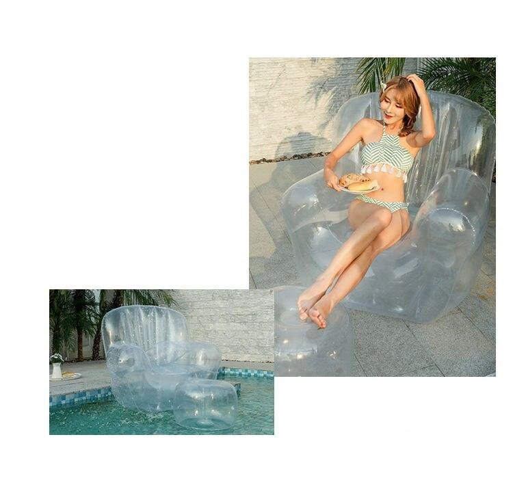 Luxurious Celebrityinspired Outdoor Inflatable Sofa Transparent Lazy Chair Tatami Bedroom Shooting Props Leisure Furniture - 1 Luxurious Celebrityinspired Outdoor Inflatable Sofa Transparent Lazy Chair Tatami Bedroom Shooting Props Leisure Furniture - 1