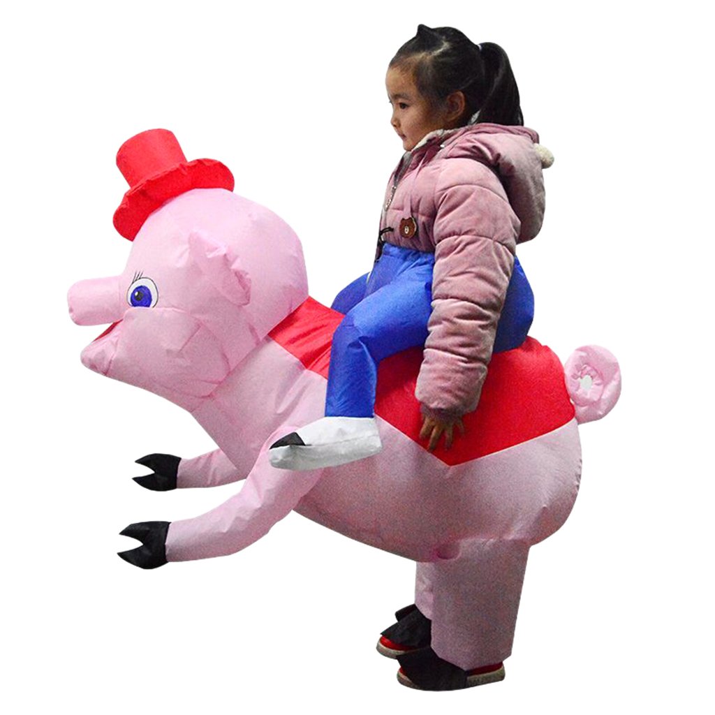 Kids Deluxe Inflatable Pig Costume Pink Humorous Cosplay Party Outfits Comfortable Durable Easytowear - 5 Kids Deluxe Inflatable Pig Costume Pink Humorous Cosplay Party Outfits Comfortable Durable Easytowear - 5