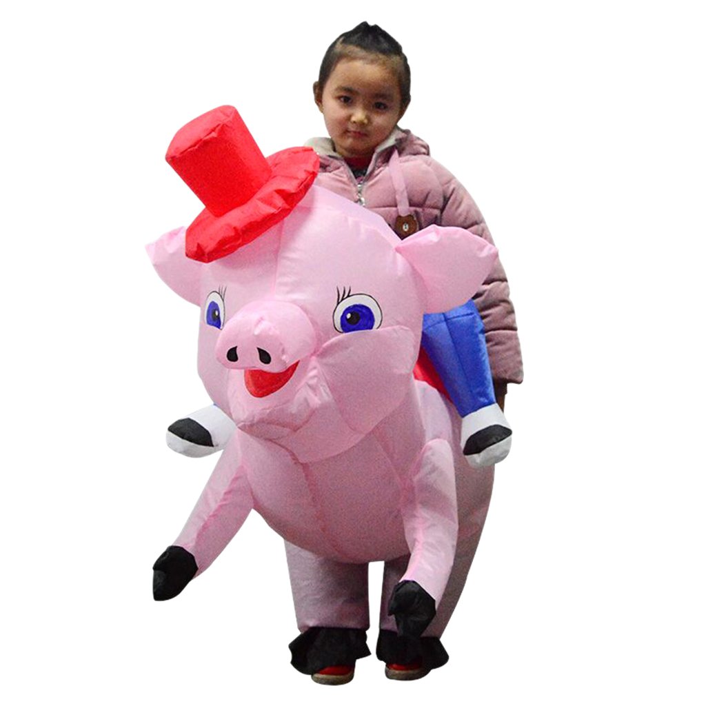 Kids Deluxe Inflatable Pig Costume Pink Humorous Cosplay Party Outfits Comfortable Durable Easytowear - 2 Kids Deluxe Inflatable Pig Costume Pink Humorous Cosplay Party Outfits Comfortable Durable Easytowear - 2