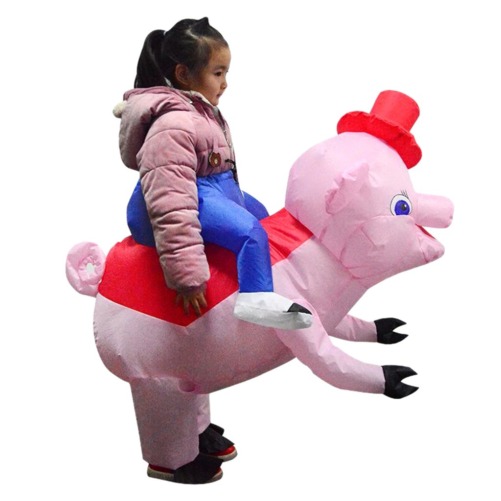 Kids Deluxe Inflatable Pig Costume Pink Humorous Cosplay Party Outfits Comfortable Durable Easytowear - 3 Kids Deluxe Inflatable Pig Costume Pink Humorous Cosplay Party Outfits Comfortable Durable Easytowear - 3
