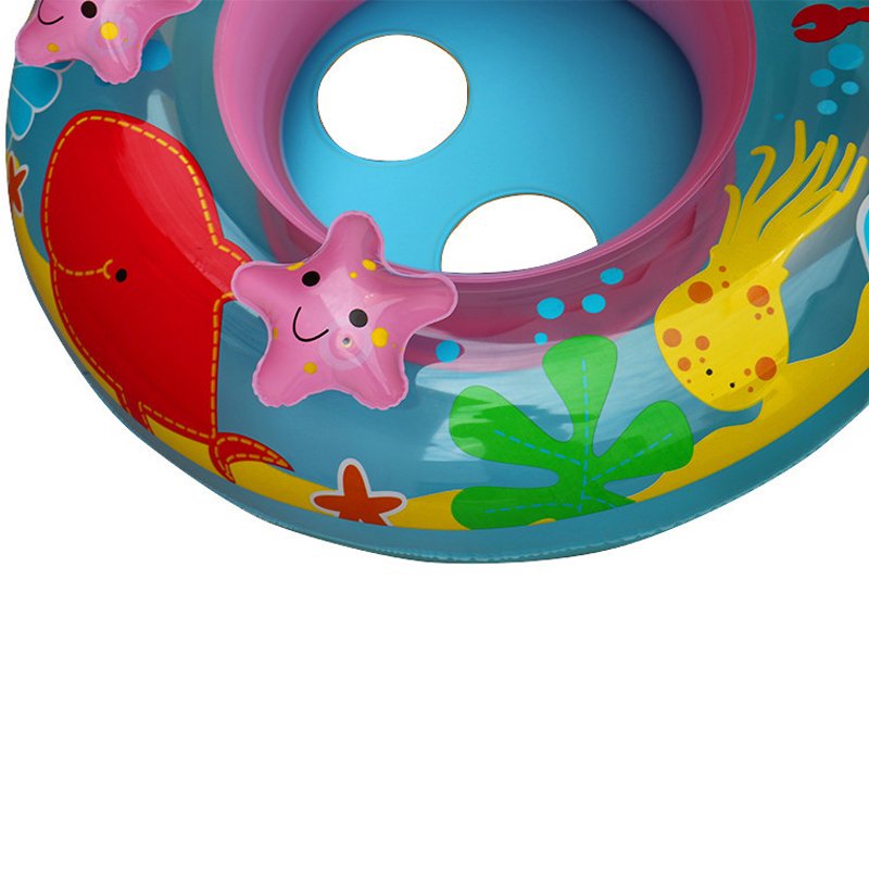 Inflatable Child Mushroom Swim Ring With Umbrella Safe Fun Baby Pool Float Seat Circle - 5