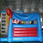 Children's Happy Park Super Spider Man Hero Inflatable Trampoline Bouncer - 4