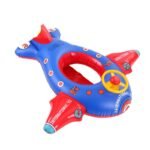 Children's Boat Floating Circle Thickened Large Aircraft With Steering Wheel Inflatable Sitting Seat Childrens Swim