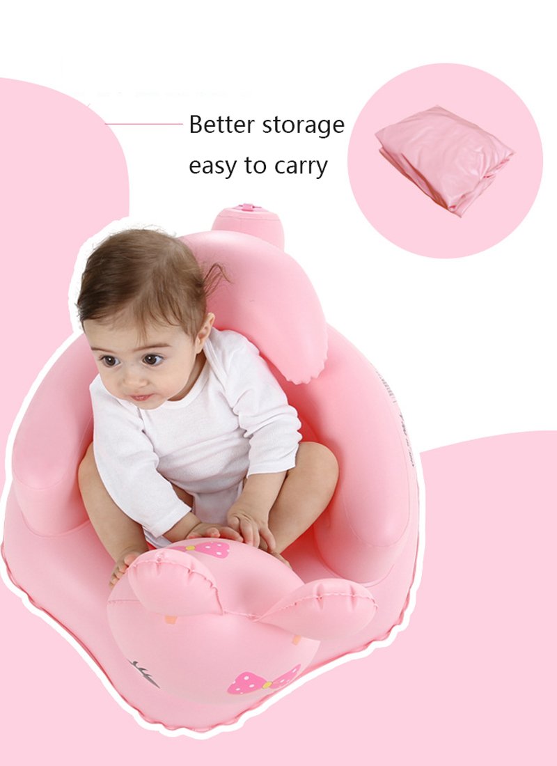 Portable Inflatable Rabbit Sofa Seat Multifunctional Learning Chair For Babies Kids Ideal For Bathrooms - 3
