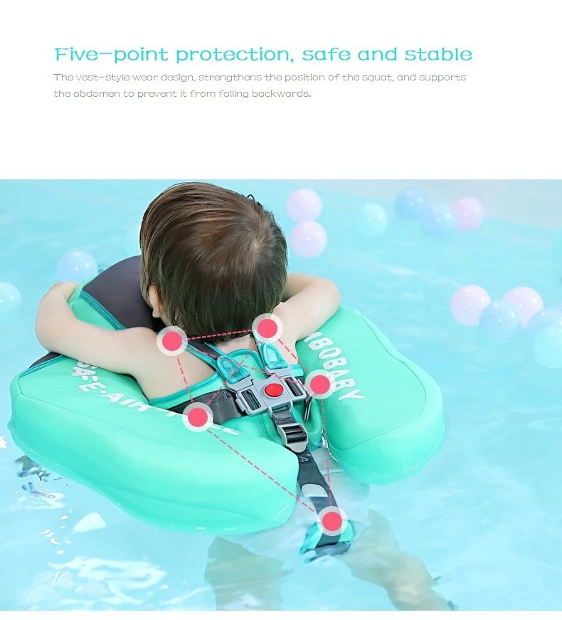 Adjustable Baby Swim Trainer Noninflatable Safe Floating Water Toy Solid Childrens Swimming Ring - 5 Adjustable Baby Swim Trainer Noninflatable Safe Floating Water Toy Solid Childrens Swimming Ring - 5